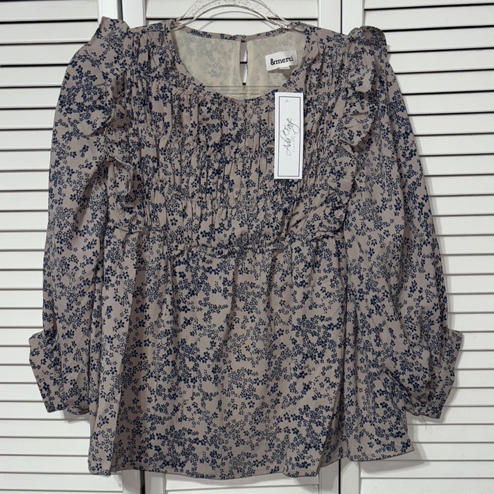 Ada Faye McKenna Top Blush Floral